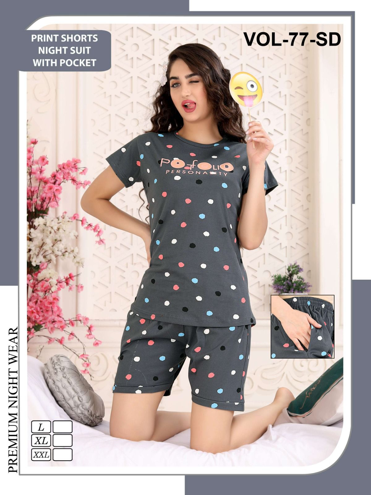 Vol 77 Sd By Fashion Talk Western Short Night Suit Catalog